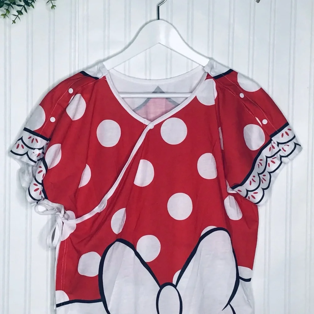 Disney Minnie Mouse polka dot wrap around nightgown or costume size XL - Picture 5 of 10